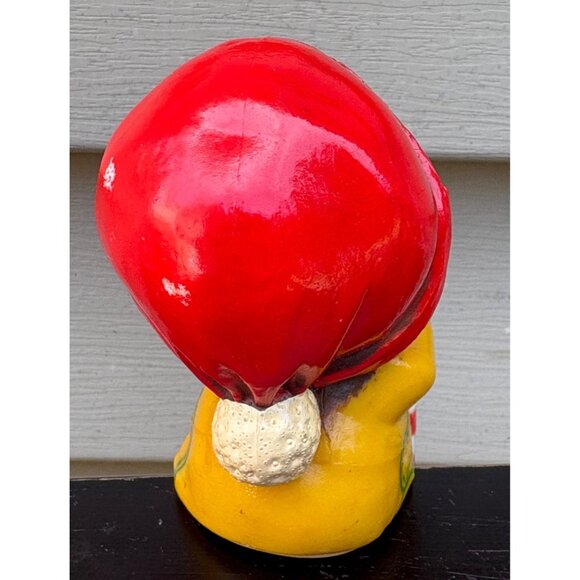 Vintage 1984 Hallmark Cards Elf Stocking Holder Shelf Sitter Figurine Candy Cane - Picture 3 of 5